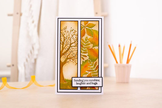 Gemini Floral Panel 3D Embossing Folder - Woodland Splendour
