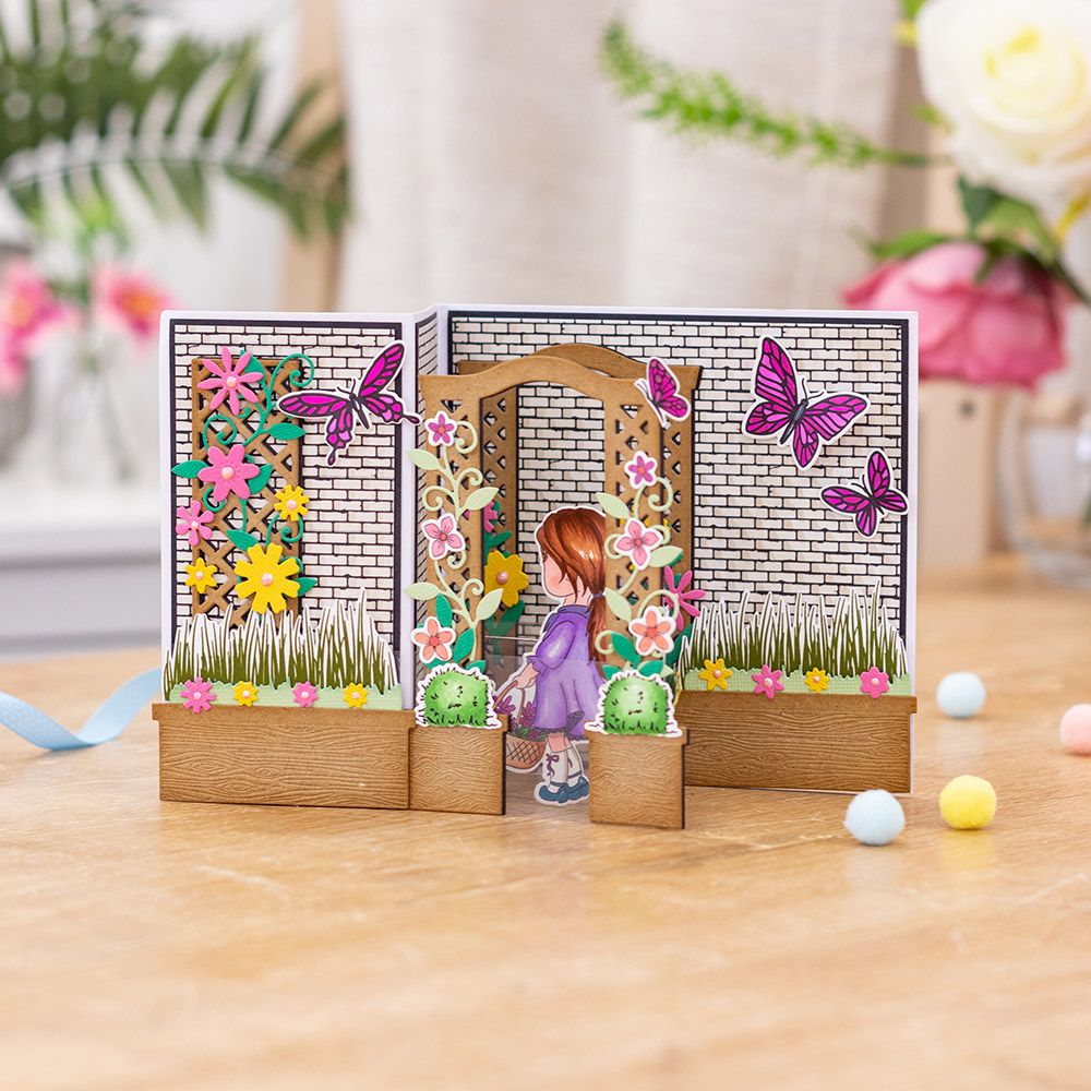 Gemini 3D Scene Builder Stamp and Die - Butterfly Borders