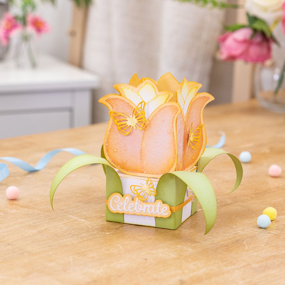 Crafters Companion 3D Template - Tulip Box