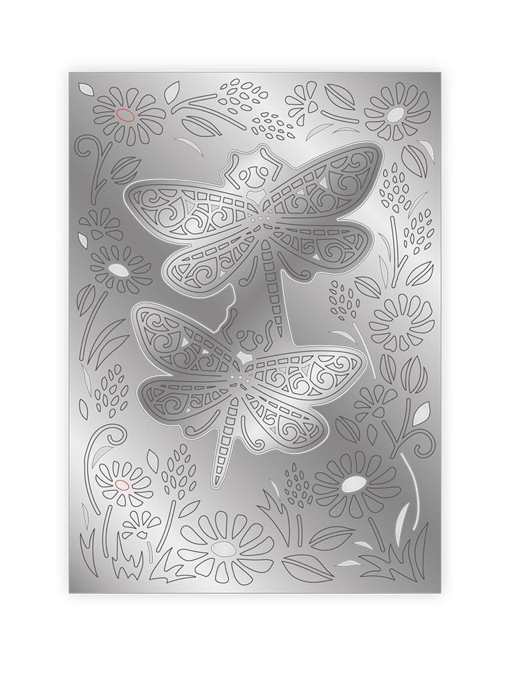 Gemini 3-in-1 Create a Card Die - Daisies & Dragonflies