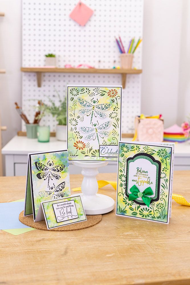 Gemini 3-in-1 Create a Card Die - Daisies & Dragonflies