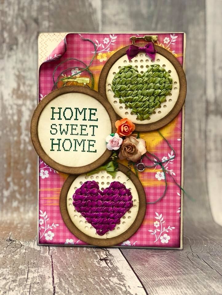 Sara Signature Sew Lovely Multi Media Die - Circle Cross Stitch Hoop