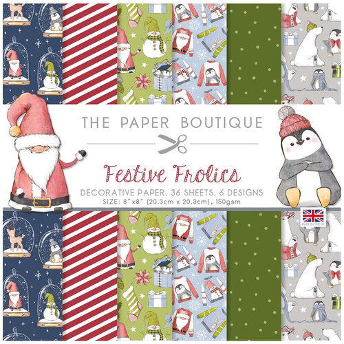 The Paper Boutique Festive Frolics 8x8 Paper Pad
