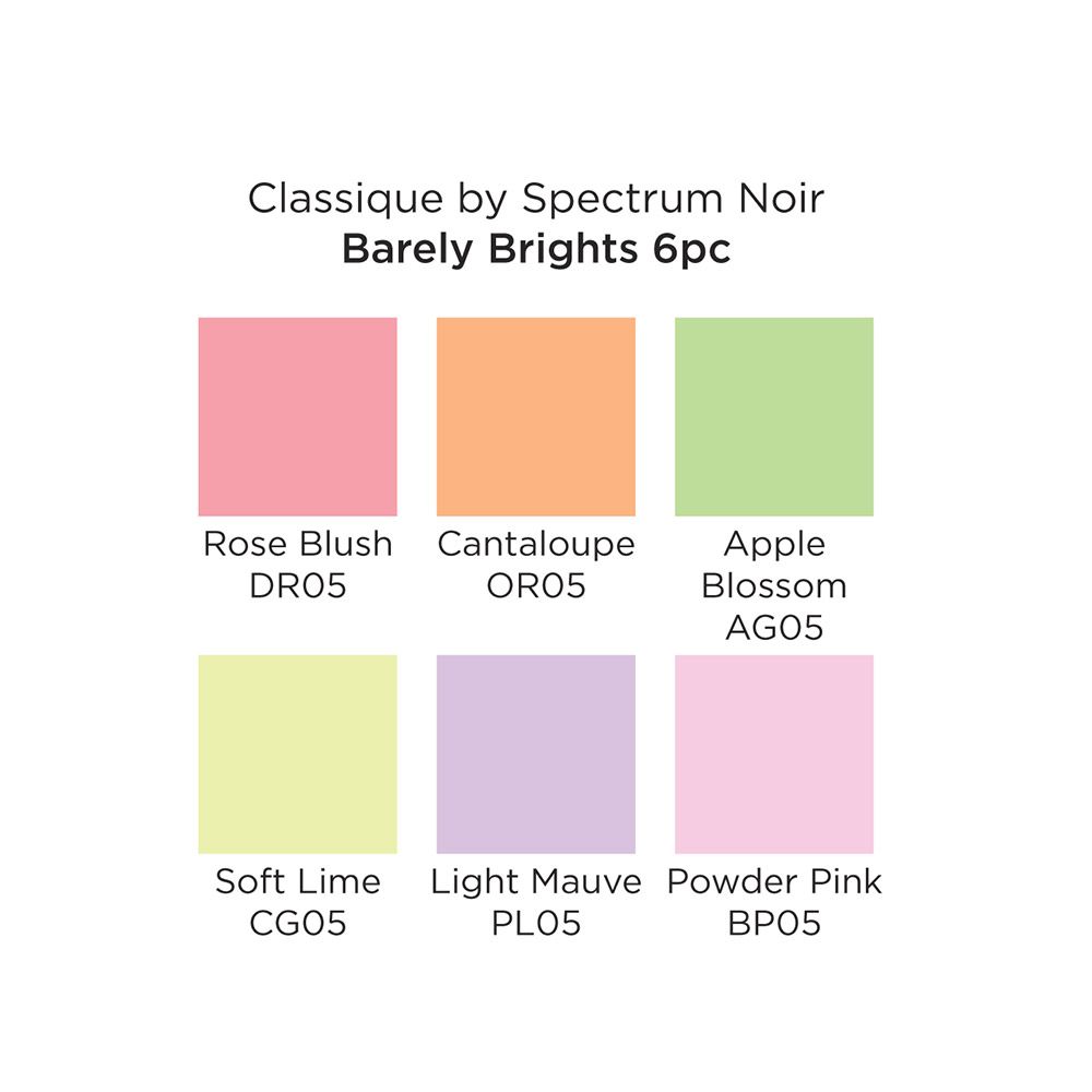 Spectrum Noir Classique Hint Of Markers - Barely Brights