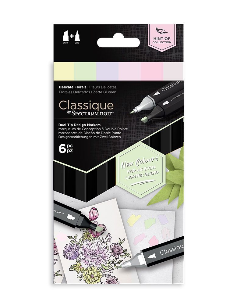 Spectrum Noir Classiques "Hint Of" - Delicate Florals - 6pc Set