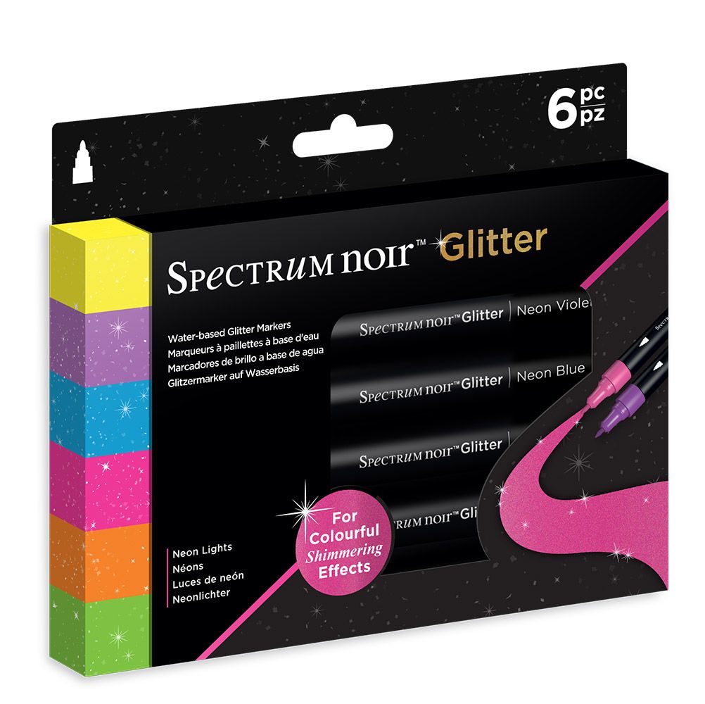 SN-Glitter Marker-Neon Lights 6pc