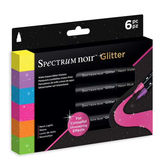 SN-Glitter Marker-Neon Lights 6pc