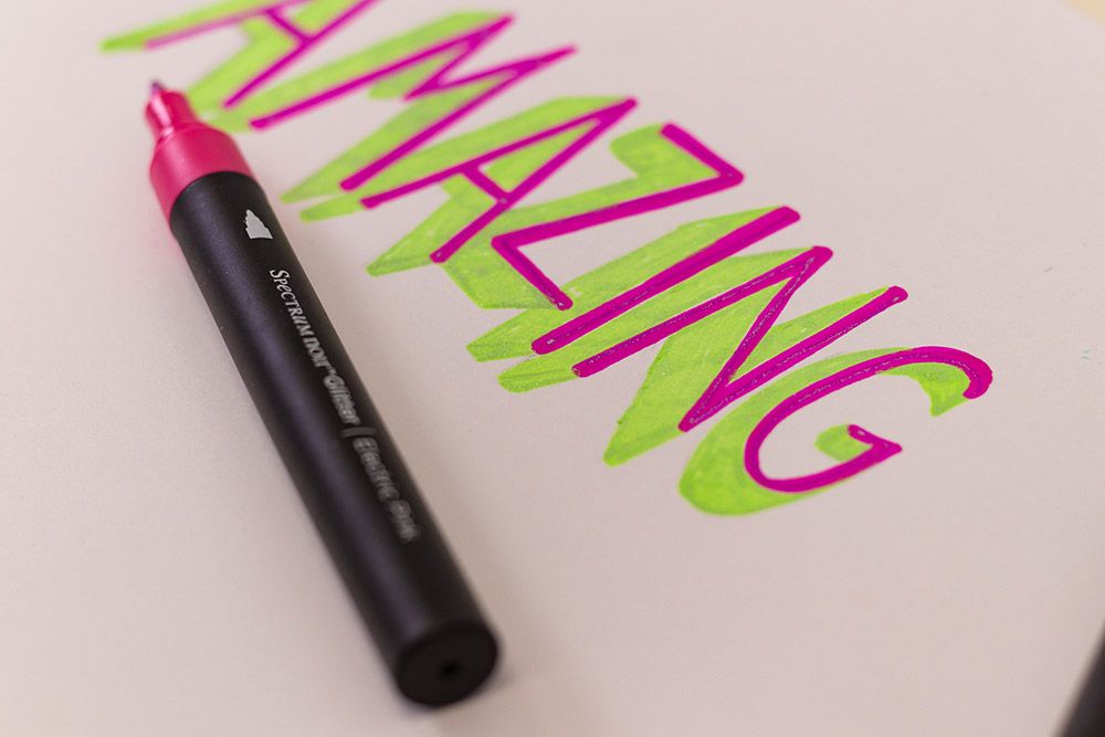 SN-Glitter Marker-Neon Lights 6pc