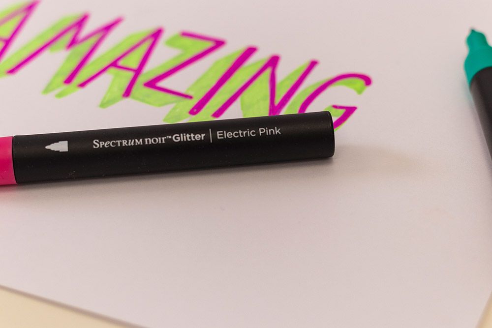SN - Glitter Marker - Vibrant Florals - 6pc Set