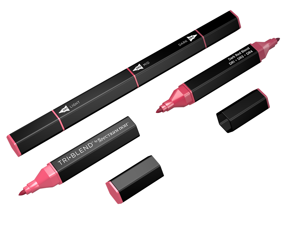 Spectrum Noir TriBlend Markers - Dark Red Blend