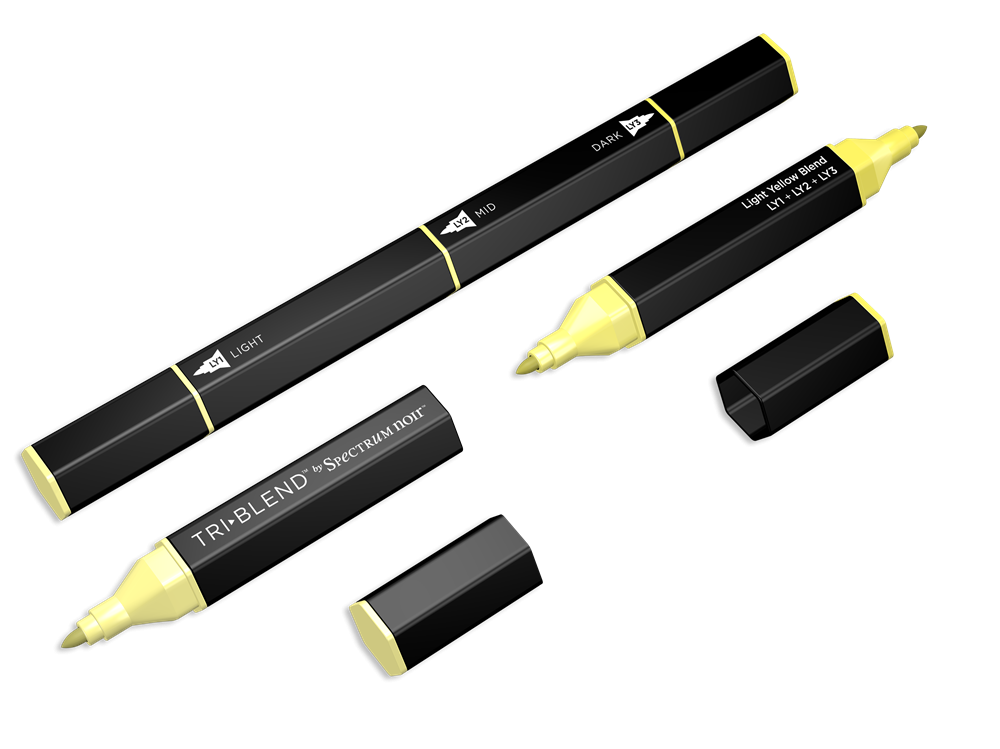Spectrum Noir Triblend Markers - Light Yellow Blend