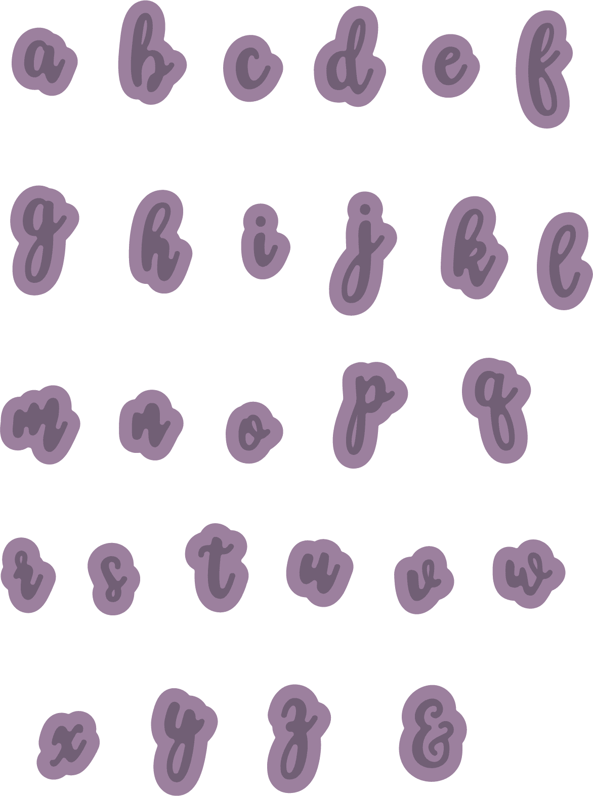 Gemini Expressions Metal Die - Lowercase Alphabet Set