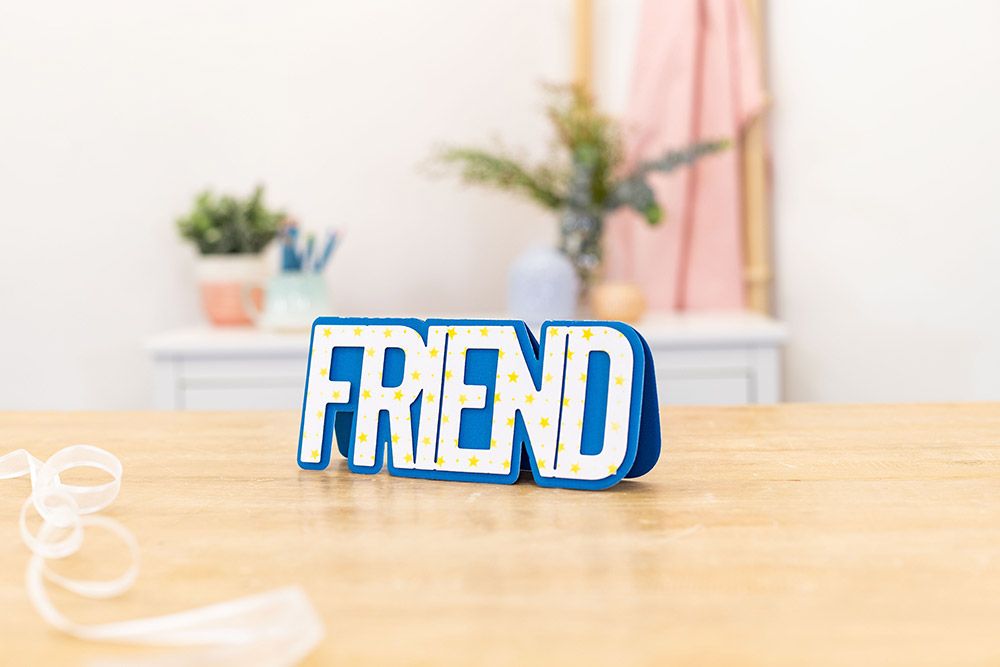 Gemini - Metal Die - Expressions - Shaped Word - Friend