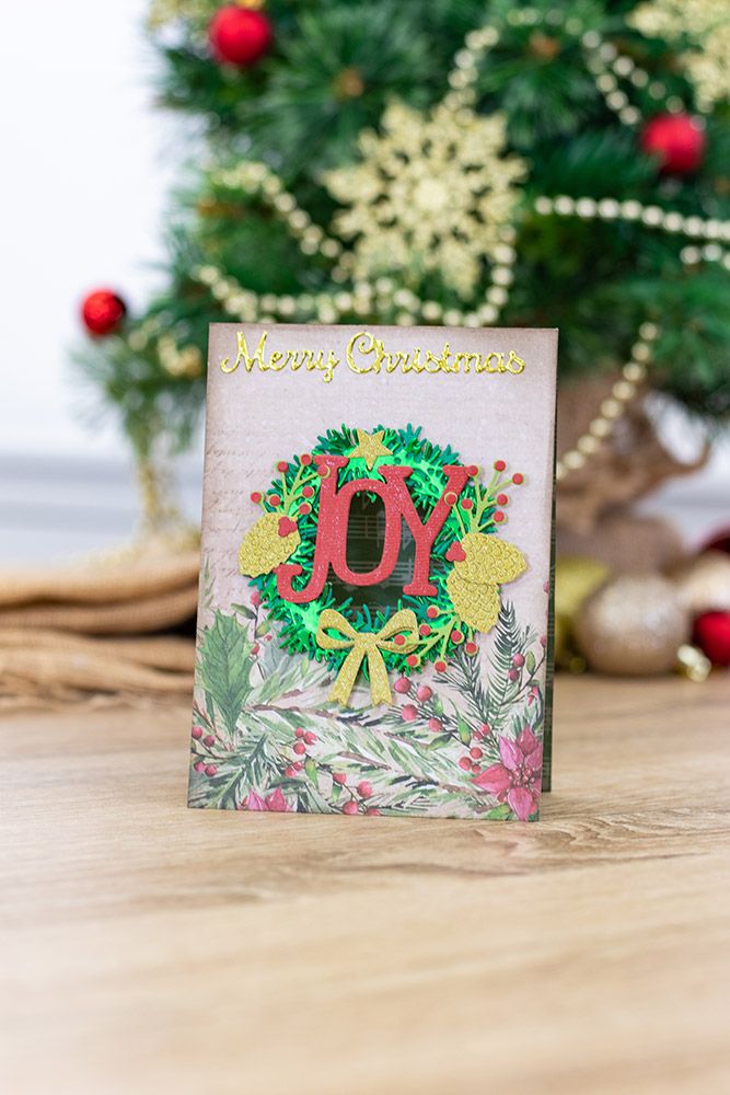 Gemini Double-Sided Layerable Topper and Image Die - Joyful Wreath