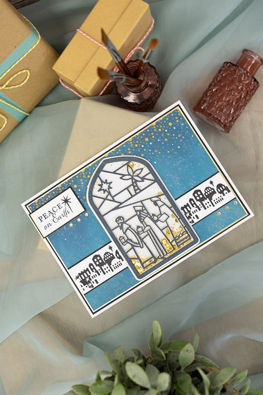 Bethlehem Collection Clear Acrylic Stamps - Wondrous Sentiments