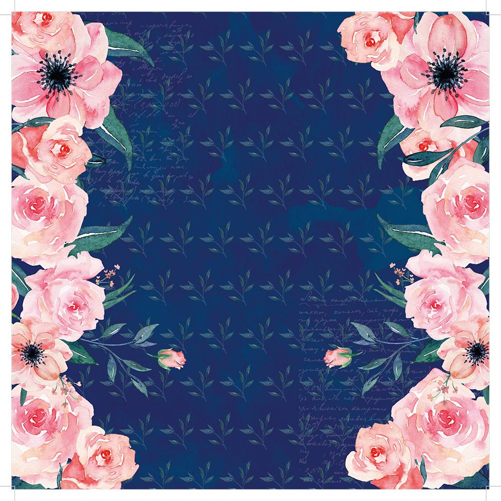 CC - 12"x12" Paper pad - Blush & Blue Florals
