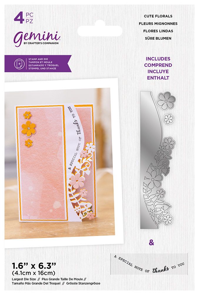 Gemini Stamp and Die - Cute Florals