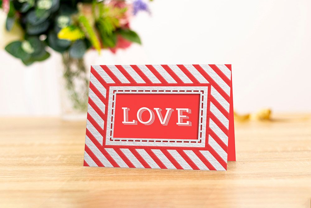 Gemini Cut and Emboss Folder - Candy Cane