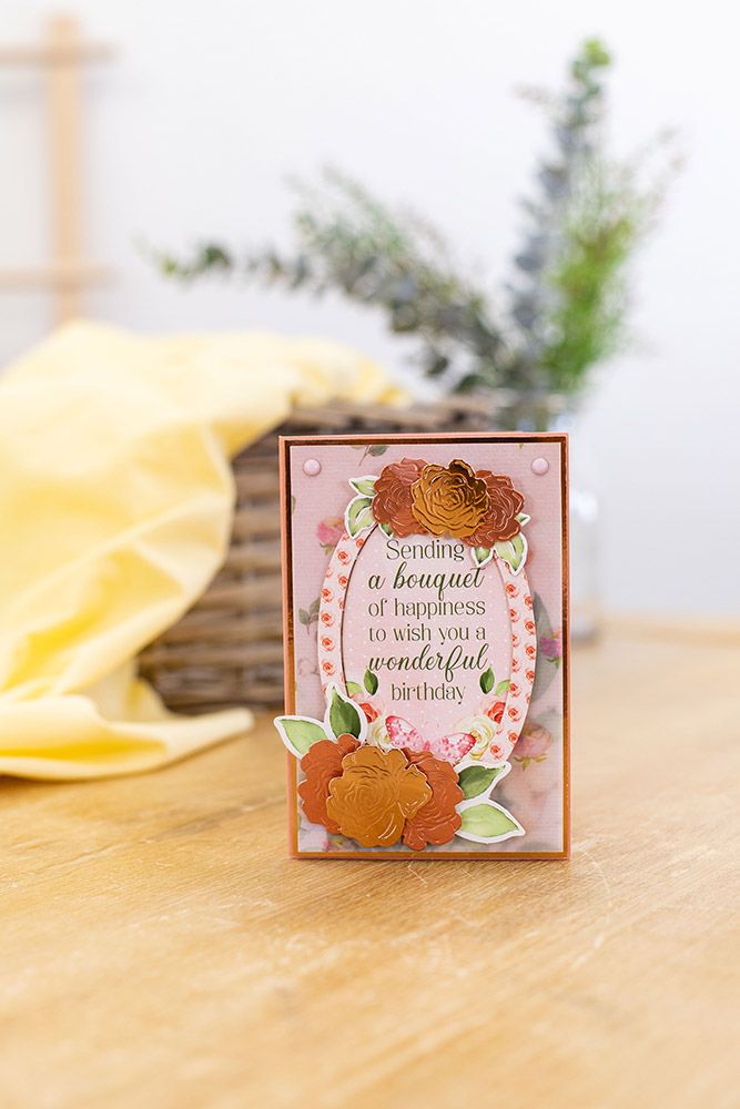 Caring Thoughts - Metal Die - Layered Rose