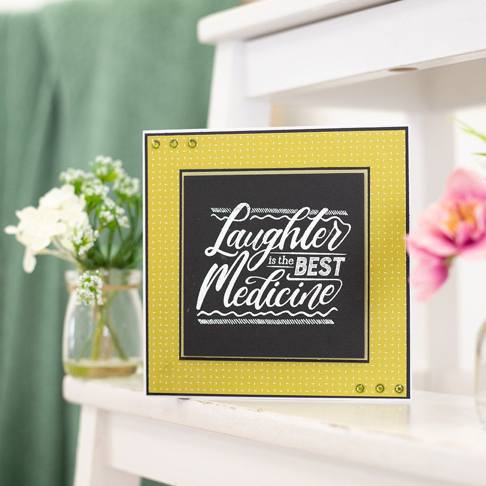 Crafters Companion - Photopolymer Stamp - Laughter is the best