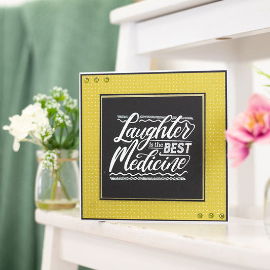Crafters Companion - Photopolymer Stamp - Laughter is the best