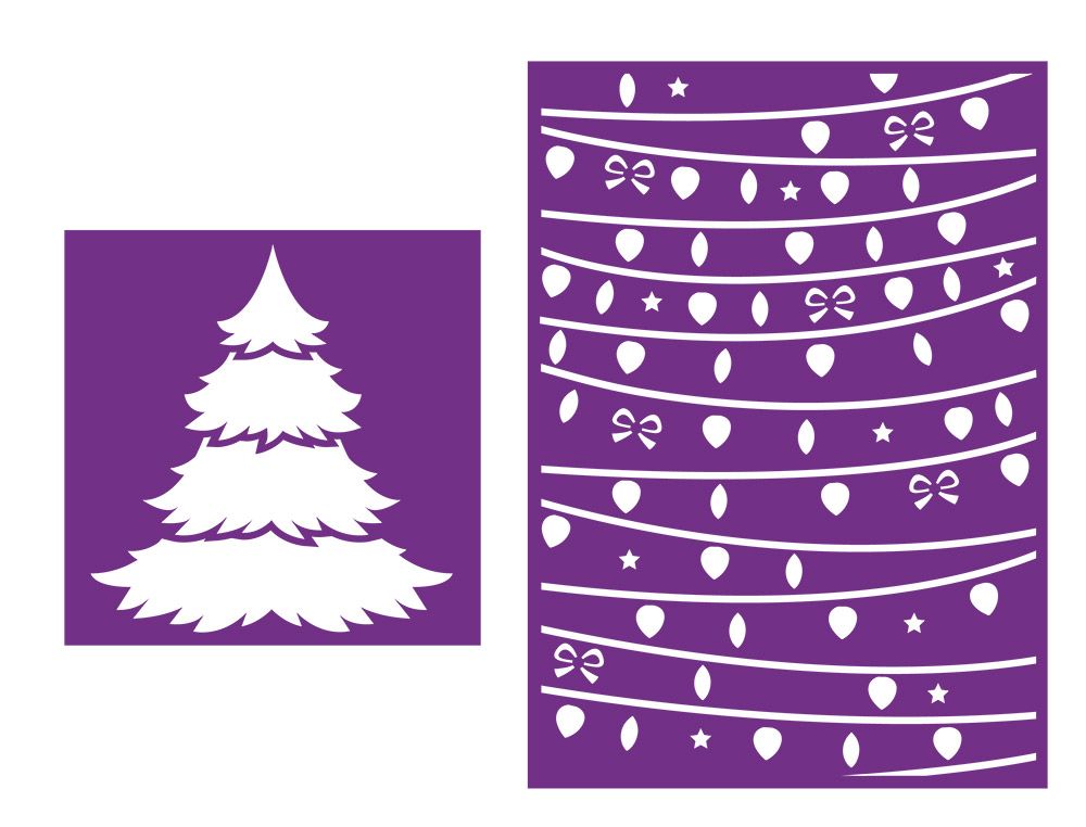 Crafters Companion Stencil - O Christmas Tree