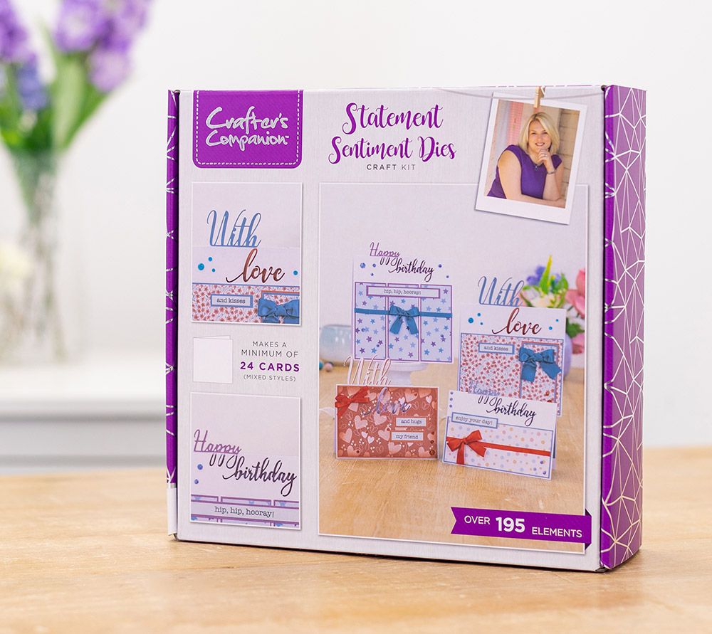 Crafter's Companion Subscription Box - Statement Sentiment Dies - Box 41