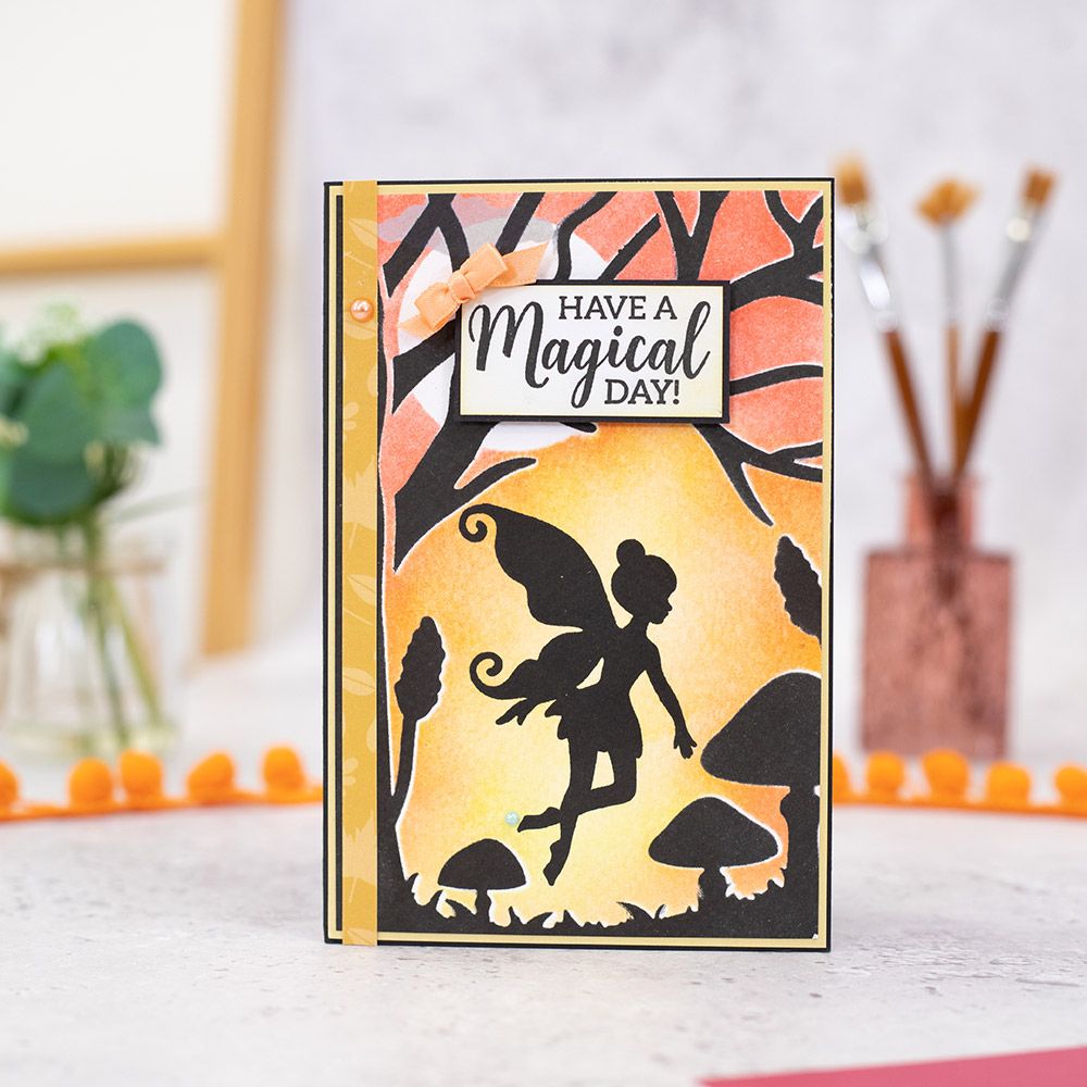 Crafter's Companion - Monthly Craft Kit -Stencils & Silhouette Stamps Box 43