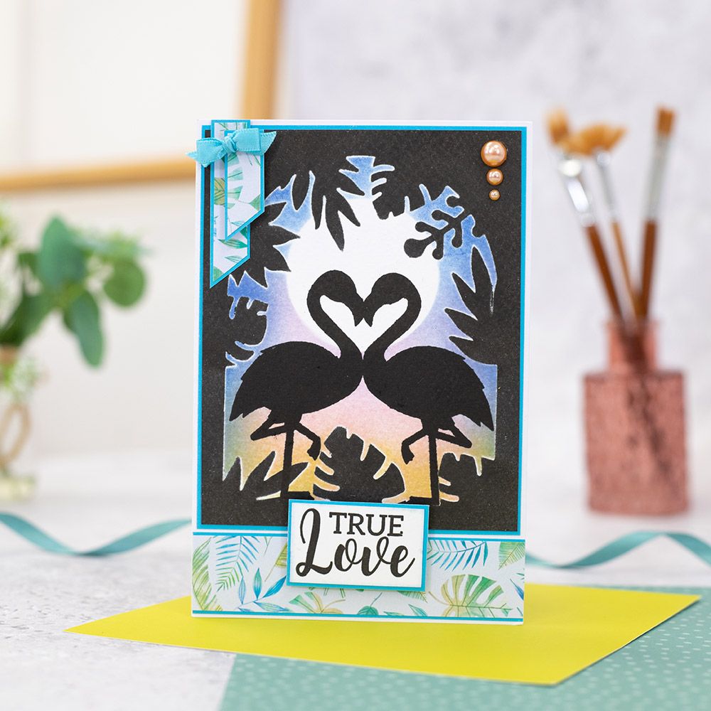 Crafter's Companion - Monthly Craft Kit -Stencils & Silhouette Stamps Box 43