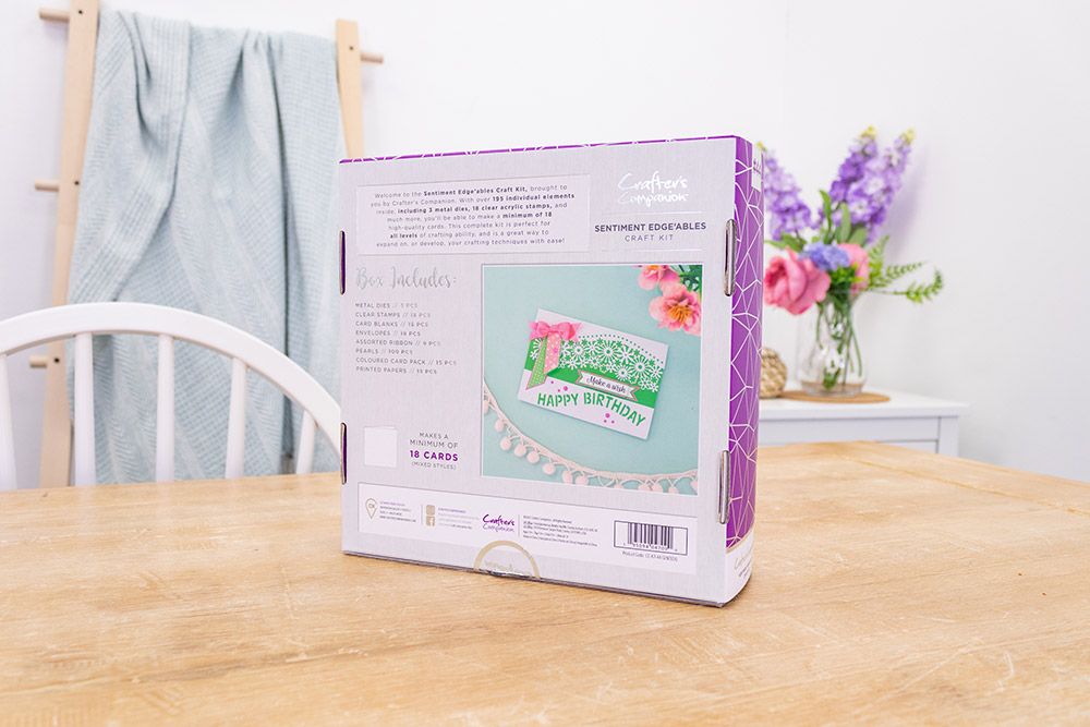 Crafter's Companion - Monthly Craft Kit - Sentiment Edgeables - Box 44