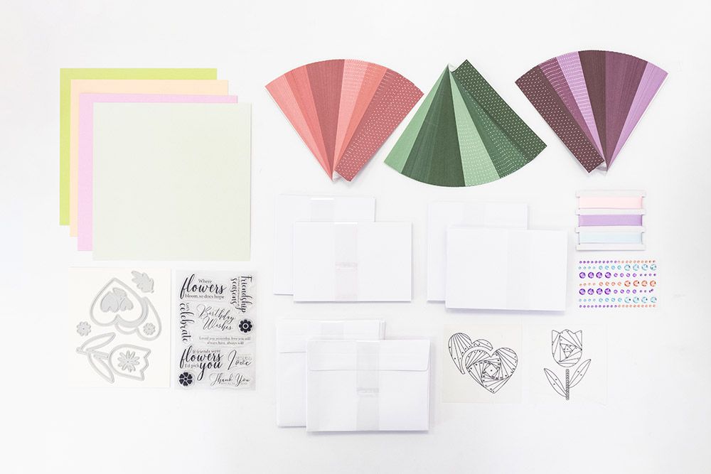 Crafters Companion - Monthly Craft Kit - Iris Folding - Box 46