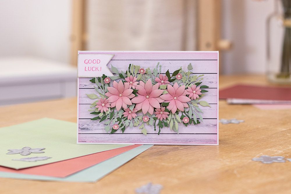 Crafters Companion - Monthly Craft Kit - Say it with Flowers Craft Kit - Box 48