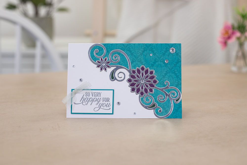 Crafters Companion Monthly Craft Kit - Grande Floral Swirl Dies Box 55