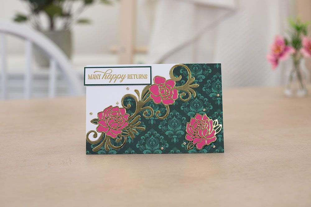 Crafters Companion Monthly Craft Kit - Grande Floral Swirl Dies Box 55