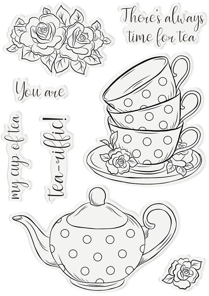 Crafters Companion Photopolymer Stamp - My Cup of Tea