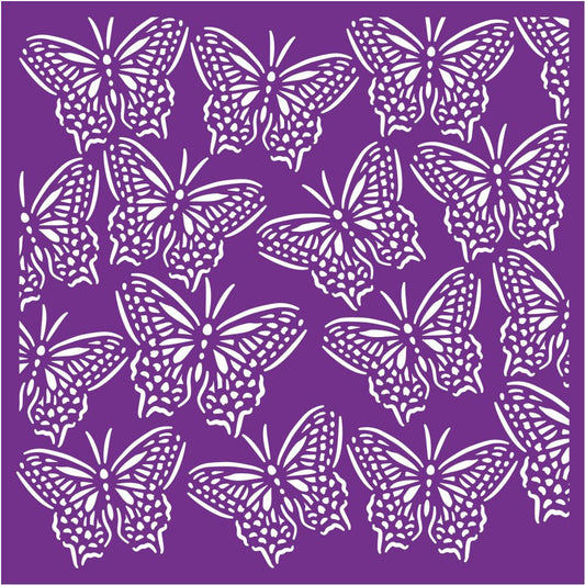 Crafters Companion Stencil 7 x 7" - Beautiful Butterflies