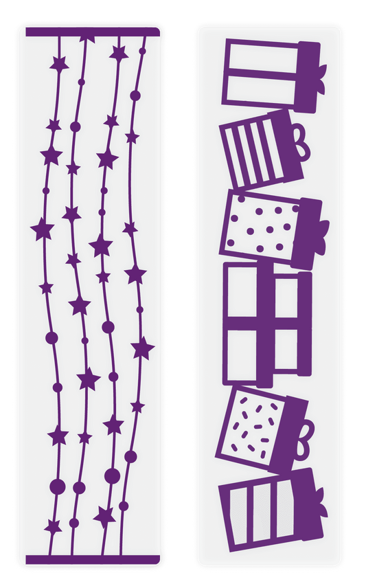 Gemini Embossing Folder 2 PC - Celebration Borders