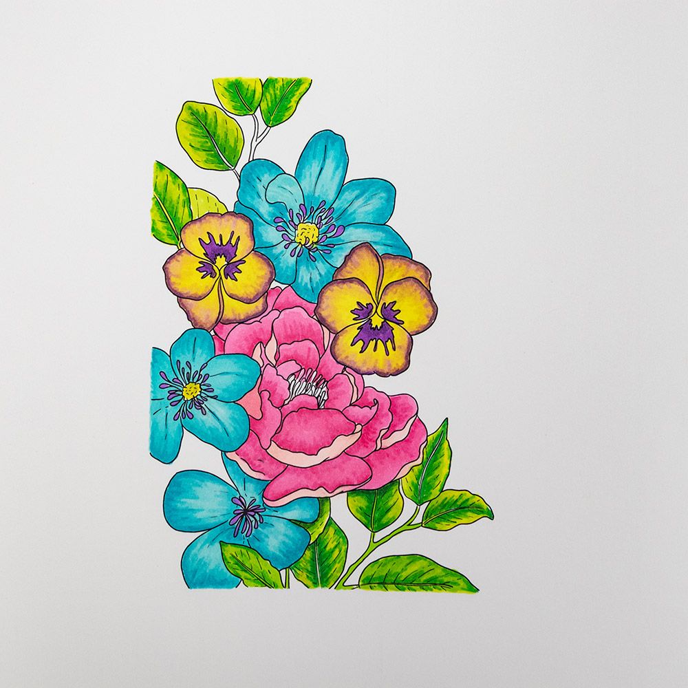 Crafters Companion Card Front Colouring Pads 3.75"X5- Butterflies And Botanics