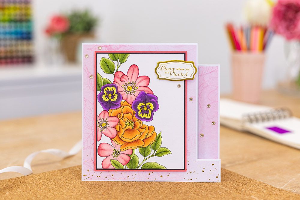 Crafters Companion Card Front Colouring Pads 3.75"X5- Butterflies And Botanics