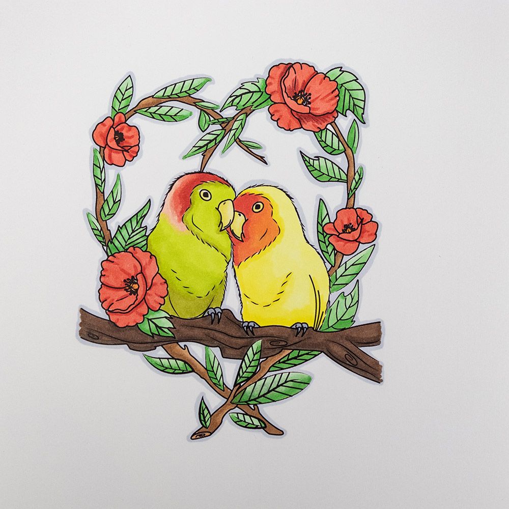 Crafters Companion Card Front Colouring Pads 3.75"X5- Floral Flight