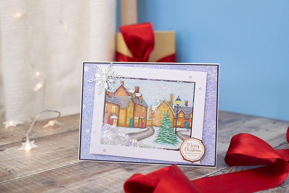 Crafters Companion Christmas Card Front Colouring Pads - Winter Scenes