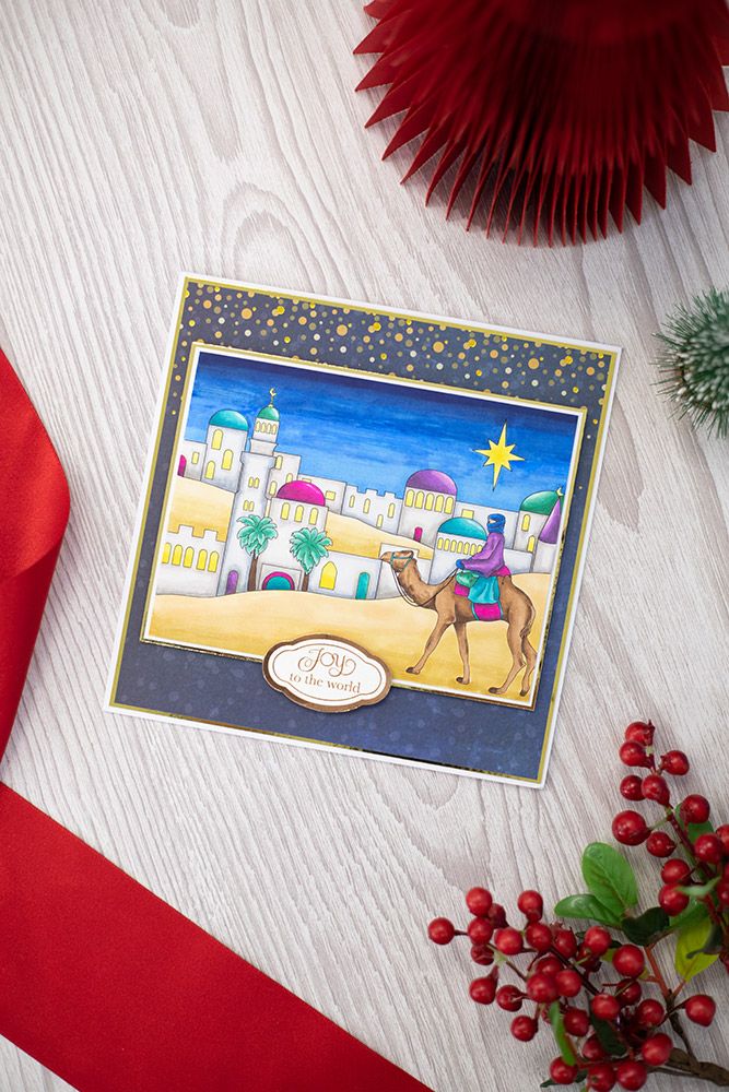Crafters Companion Christmas Card Front Colouring Pads - The Miracle Of Christmas