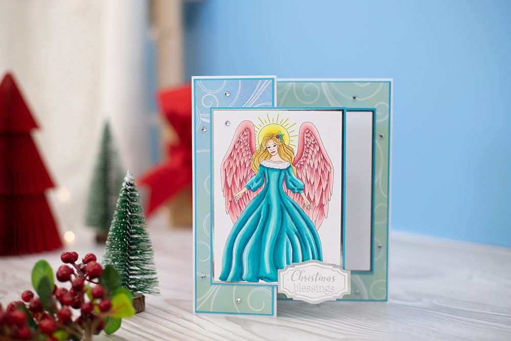 Crafters Companion Christmas Card Front Colouring Pads - The Miracle Of Christmas