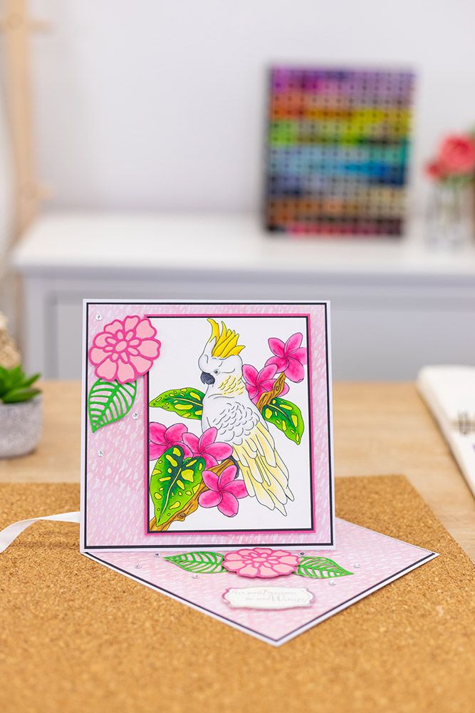 Crafters Companion Card Front Colouring Pads 3.75"X5- Floral Flight