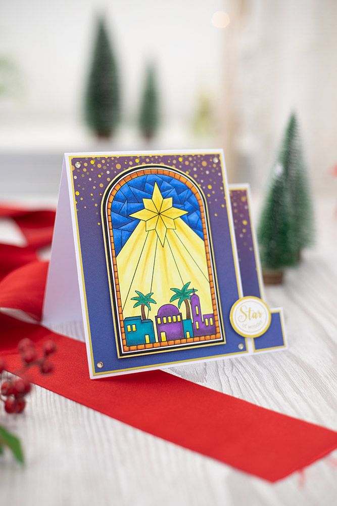 Crafters Companion Christmas Card Front Colouring Pads - The Miracle Of Christmas