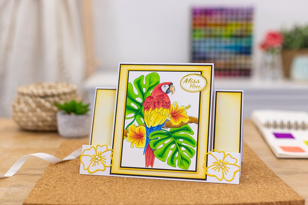 Crafters Companion Card Front Colouring Pads 3.75"X5- Floral Flight
