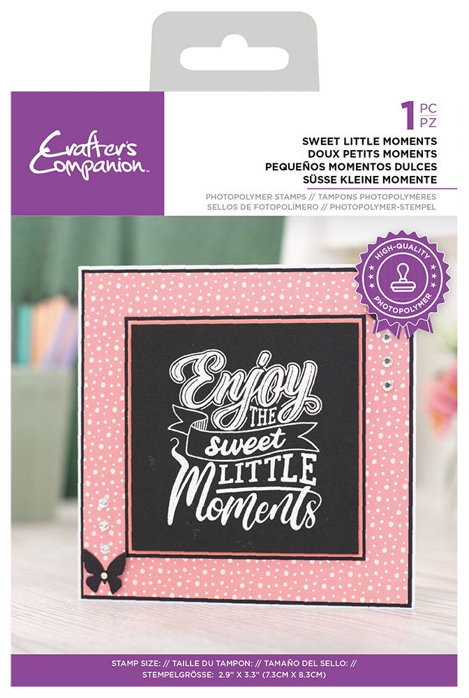 Crafters Companion - Photopolymer Stamp - Sweet little moments