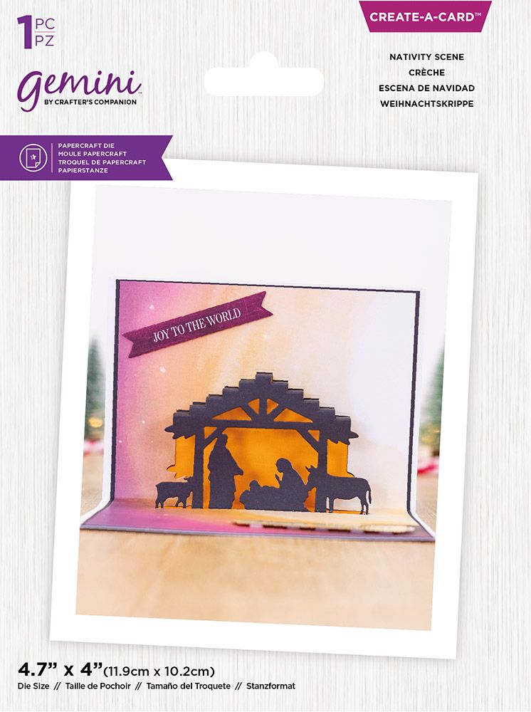 Gemini - Create A Card - Christmas Pop Out - Nativity Scene