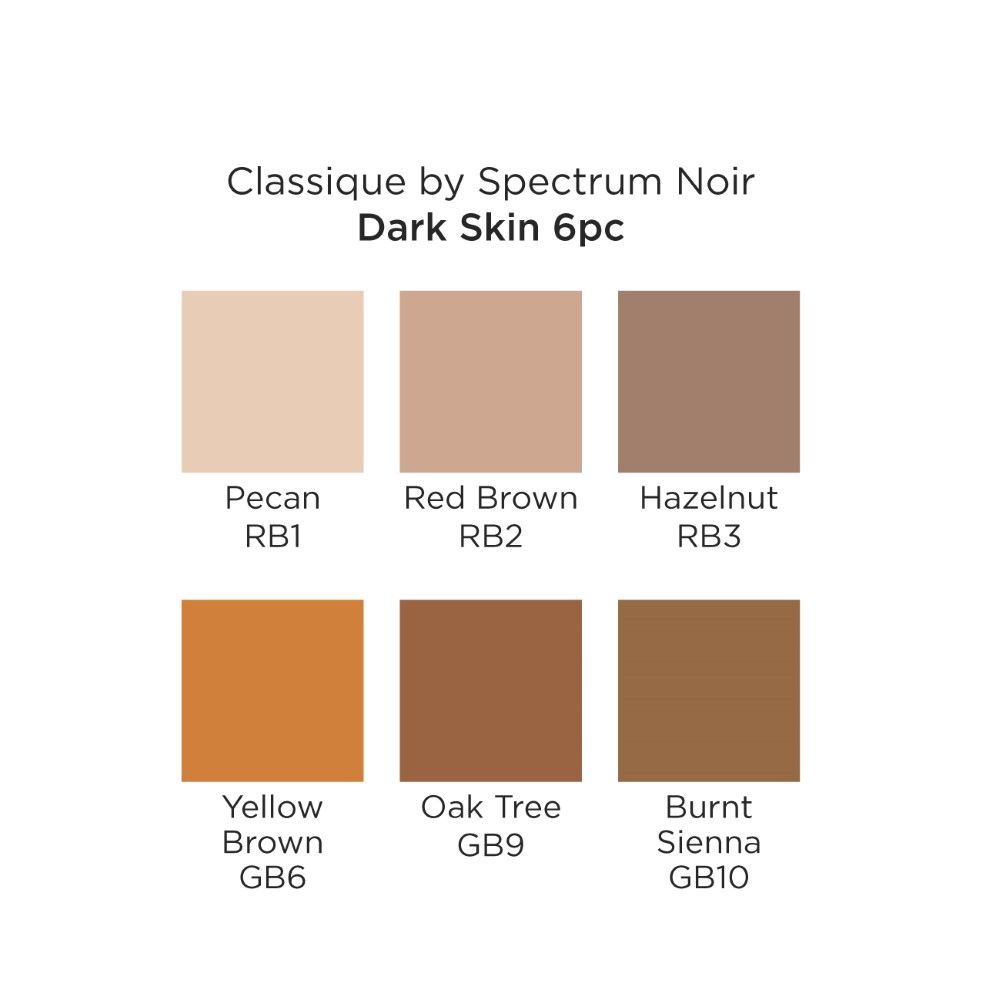 Spectrum Noir Classique 6PC - Dark Skin