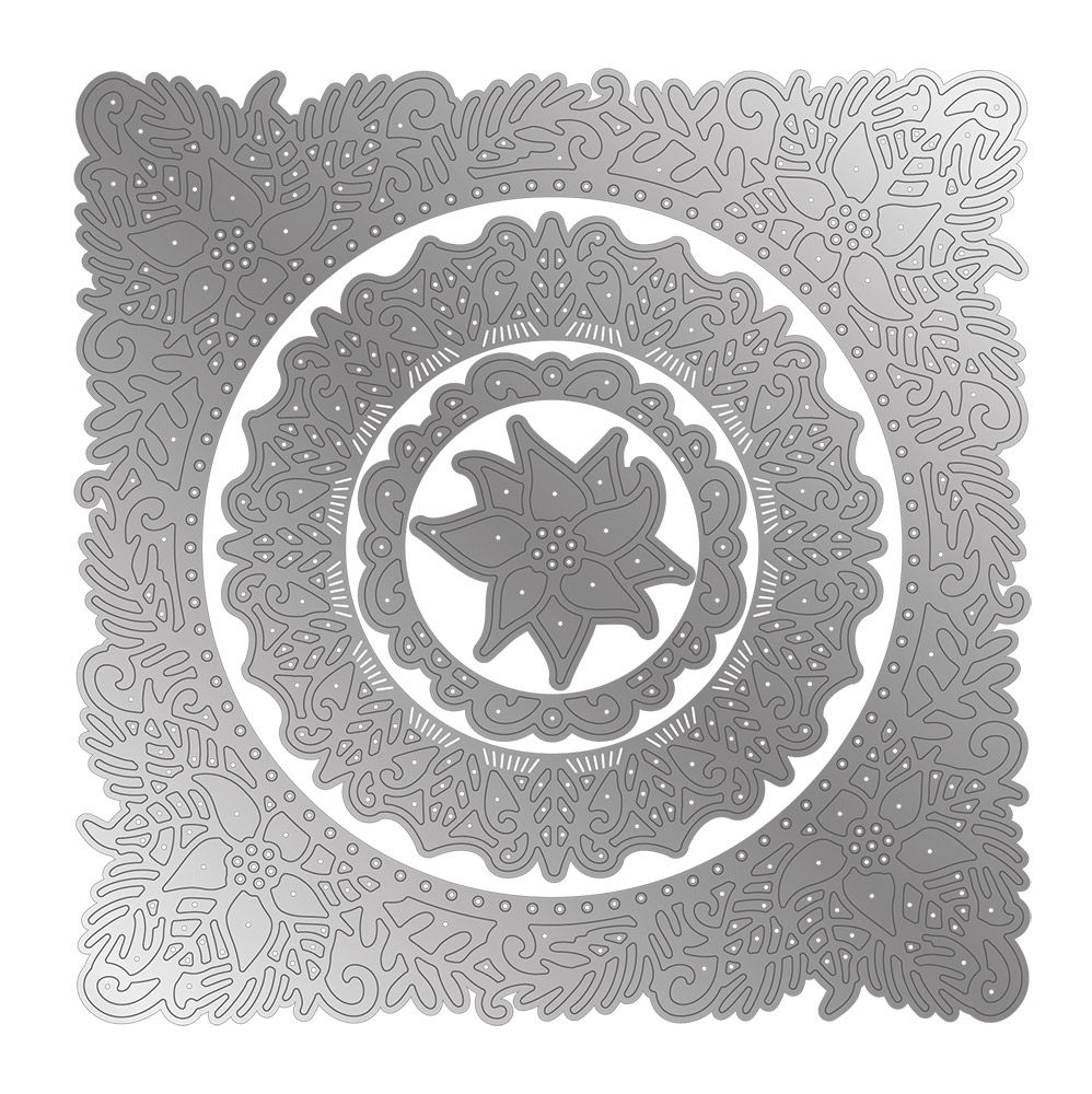 Gemini Christmas Nesting Elements Die - Yuletide Blooms